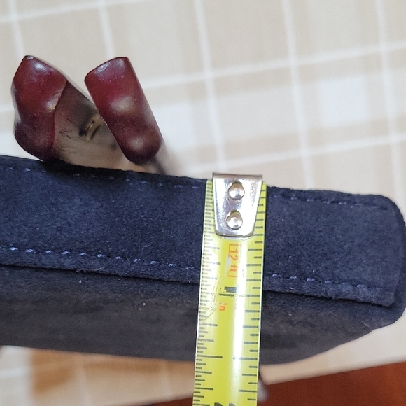 Dooney & Bourke Black Suede Clutch - Picture 11 of 12